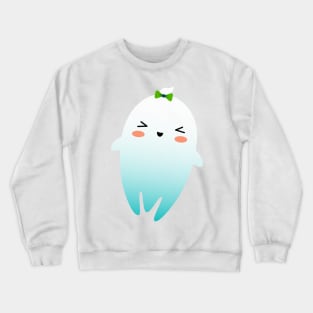 Kawaii Illustration cute Ghost for Kids Crewneck Sweatshirt